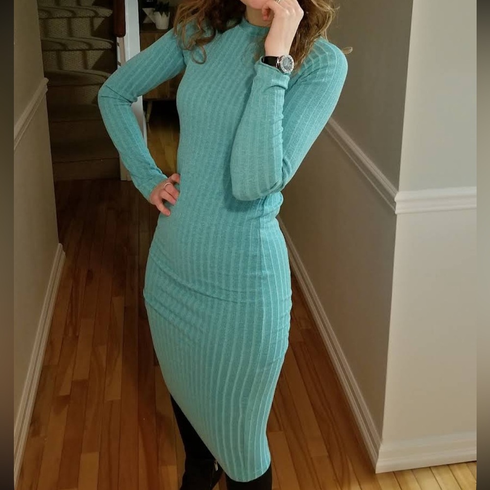Bodycon Stretchy Midi Dress